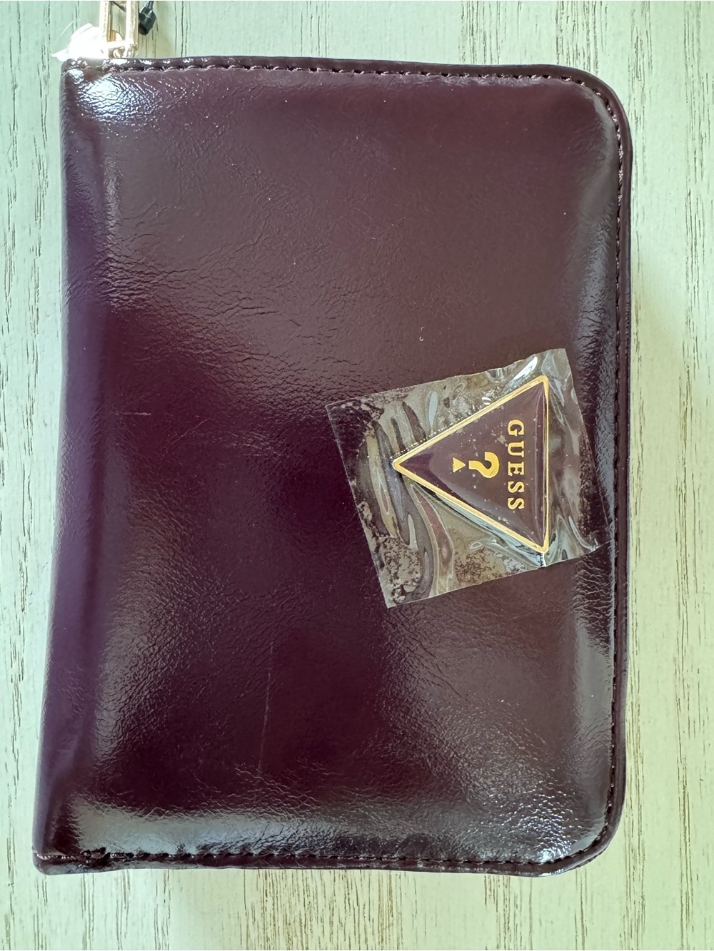 GUESS Women's Eco Gemma Medium Wallet Blackberry NWT $50